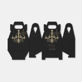 Black Gold Cronier Wedding Geschenkschachtel (Ungefaltet)