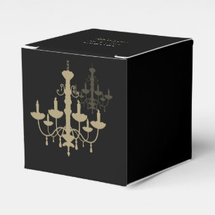Black Gold Cronier Wedding Geschenkschachtel