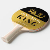 Black & Gold Crown Table Tennis King Luxury Custom Tischtennis Schläger (Vorderseite)