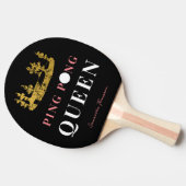 Black Gold Crown Table Tennis Queen Personalized Tischtennis Schläger (Seitenansicht)