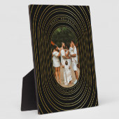 Black Gold Custom Foto Family Weihnachten Fotoplatte (Seite)