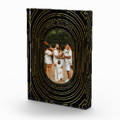 Black Gold Custom Foto Family Weihnachtsblock (Rechts)