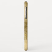 Black Gold Damask Gold Wirbel Case-Mate iPhone Hülle (Hinten/Links)