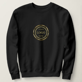 Black & gold design, Logo or Photo in gold circle, Sweatshirt