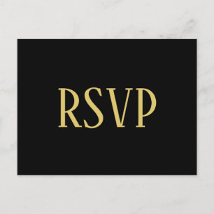 Black&Gold Design - UAWG/Dinner-Auswahl Postkarte
