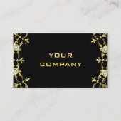 Black Gold Diamonds Business Card Design Ihre eige Visitenkarte (Vorderseite)
