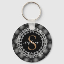 Black Gold Diamonds Monogram Tufted Funkelnd Luxur