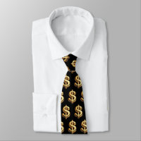Black & Gold Dollar Sign Bling