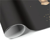 Black/Gold Eid Wrapping Paper Geschenkpapier (Rolleneckpunkt)
