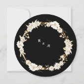 Black Gold-Einladung Einladung (Rückseite)