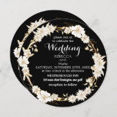 Black Gold-Einladung Einladung (Vorne/Hinten)