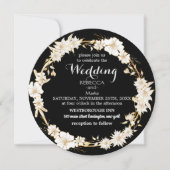 Black Gold-Einladung Einladung (Vorderseite)