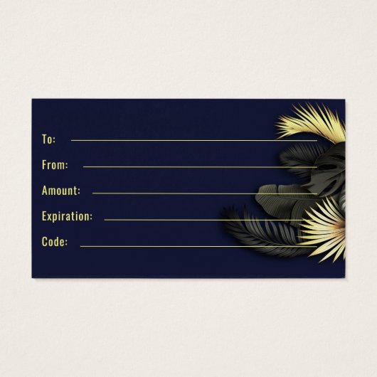 Black Gold Elegant (Rückseite)