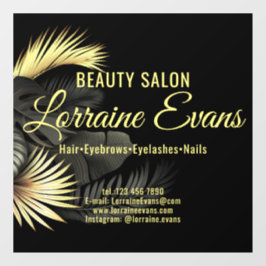 Black Gold Elegant Fensteraufkleber