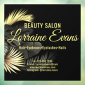 Black Gold Elegant Fensteraufkleber (Blatt 3)