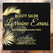 Black Gold Elegant Fensteraufkleber (Blatt 2)