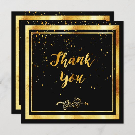 Black Gold elegante Danke (Vorne/Hinten)