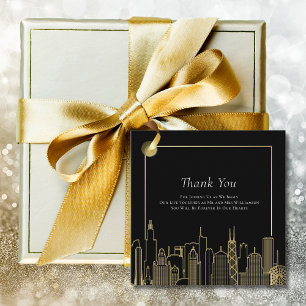 Black Gold Elegante Las Vegas Hochzeit in Urlaubso Geschenkanhänger