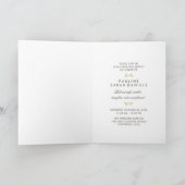 Black & Gold Elegante Rose Einladung (Innenseite)