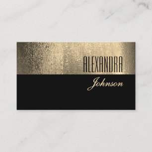 Black Gold Eleganter Eventplaner Visitenkarte