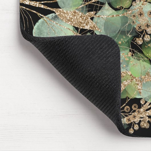 BLACK GOLD EUCALYPTUS THREAD Mouse Pad Mousepad (Ecke)