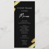 Black Gold Event Menü Menükarte (Vorderseite)