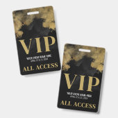 Black Gold Event VIP Ausweis (Vorder- & Rückseite)