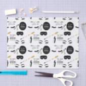 Black Gold Eyelashes Glam Birthday Seidenpapier (Handwerk)