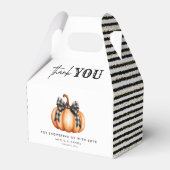 Black Gold Fall Pumpkin Baby Duschbox Geschenkschachtel (Vorderseite)