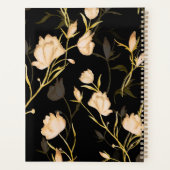 Black Gold Floral Elegance Trendy 2026 planner Planer (Rückseite)
