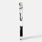 Black & Gold Floral Greige Elegant Dark Moody Case-Mate iPhone Hülle (Rückseite / Links)