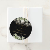 Black Gold Floral String Lights Vielen Dank für Ih Geschenkanhänger (Beispiel)