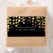 Black & Gold Foil Confetti Modern Package Label (Insitu)