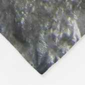 Black Gold Foil Sea Crystals Signature Script Fleecedecke (Ecke)