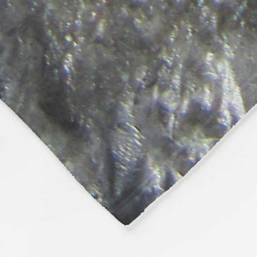 Black Gold Foil Sea Crystals Signature Script Fleecedecke (Ecke)