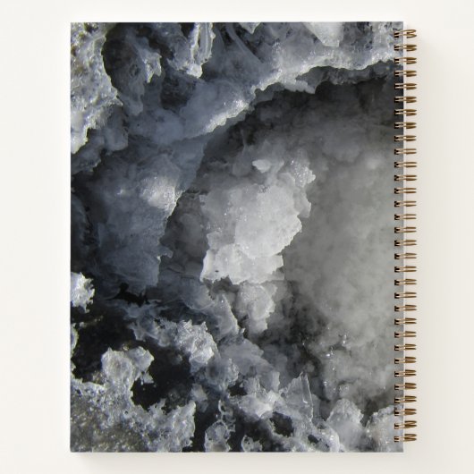 Black Gold Foil Sea Crystals Signature Script Notizblock (Rückseite)