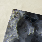 Black Gold Foil Sea Crystals Signature Script Strandtuch (Beispiel)