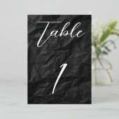 Black/Gold Foil Table Card Nr. 1 Folieneinladung (Stehend vorne)