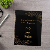 Black gold foliage quote 2026 planer