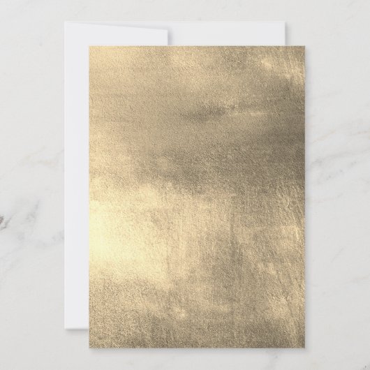 Black Gold Folie Tierarzneimittel Abschluss Einladung (Rückseite)