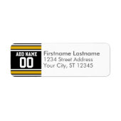 Black Gold Football Jersey Individuelle Name Numme (Vorne)