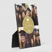 Black Gold Foto Collage Happy Abschluss Fotoplatte (Seite)