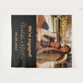 Black-Gold-Foto der Einsatzpartei Wandteppich (Vorderseite (Horizontal))