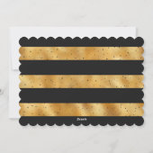 Black Gold Foto Frohe Weihnachtskarte Feiertagskarte (Rückseite)