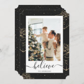 Black Gold Foto glauben Weihnachten (Vorne/Hinten)