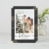 Black Gold Foto glauben Weihnachten (Stehend Vorderseite)