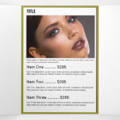 Black Gold Foto Monogram Salon Broschüre (Innenseite Mitte)