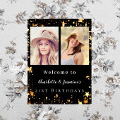 Black Gold Foto Stars 2 Personen Geburtshilfe Poster