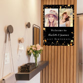 Black Gold Foto Stars 2 Personen Geburtshilfe Poster