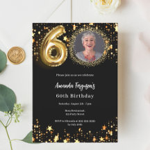 Black Gold Foto Stars 60. Geburtstag Luxus